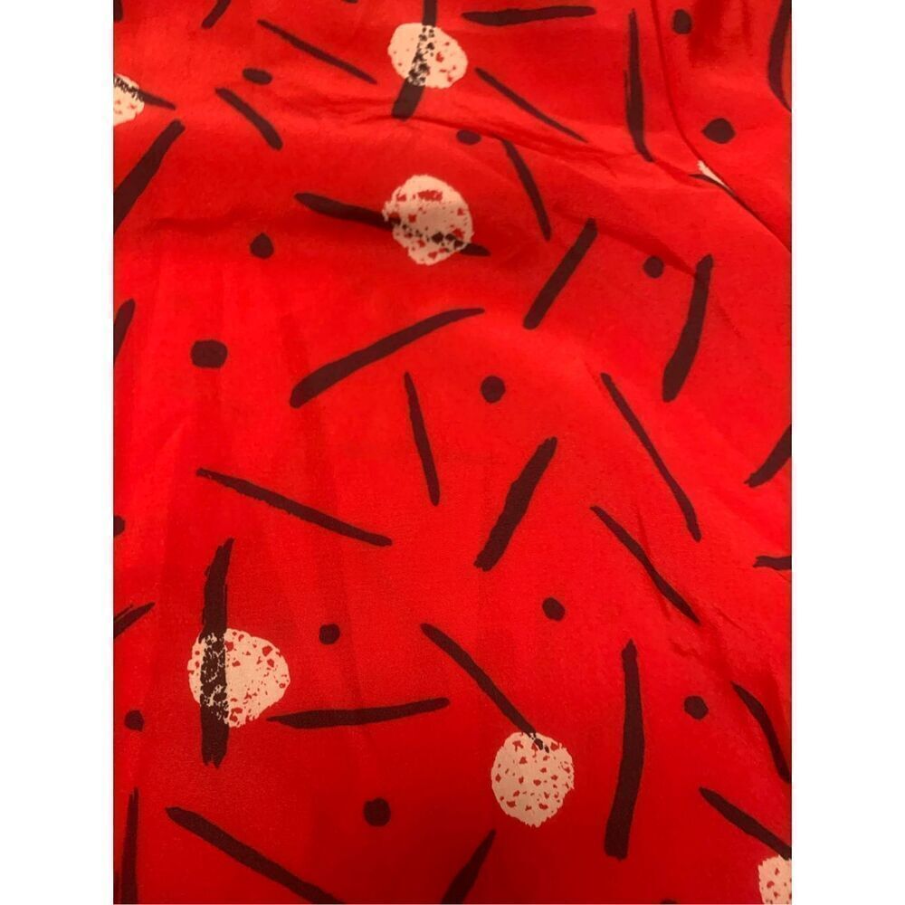Patterned Button Down Vintage Blouse - Picture 6 of 8
